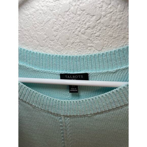 Nwot Talbots Blue 3/4 sleeve Sweater Plus size 2x - Picture 4 of 5